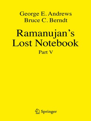 cover image of Ramanujan's Lost Notebook